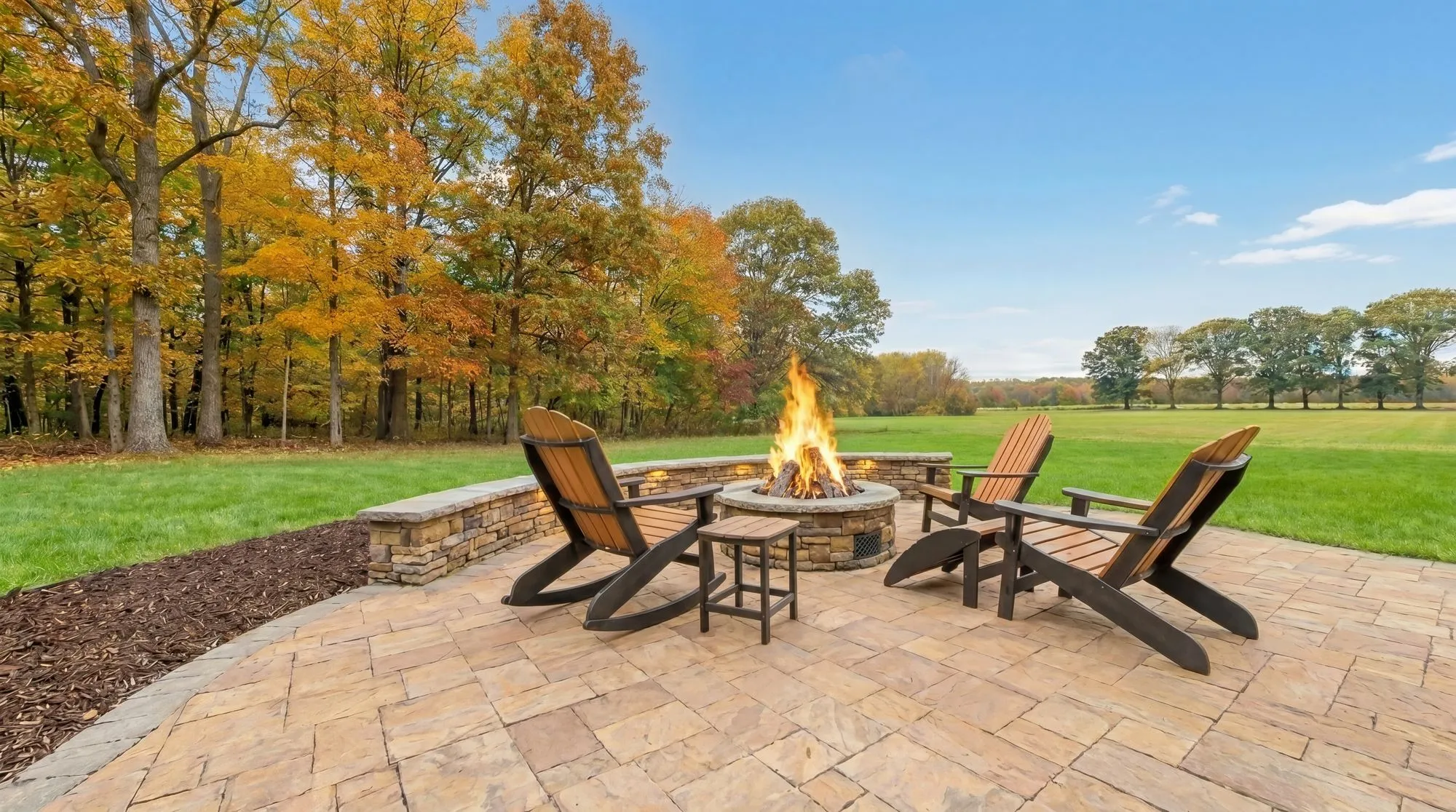 Beautiful landscape design and installation by Northampton Nursery in Bucks County, PA