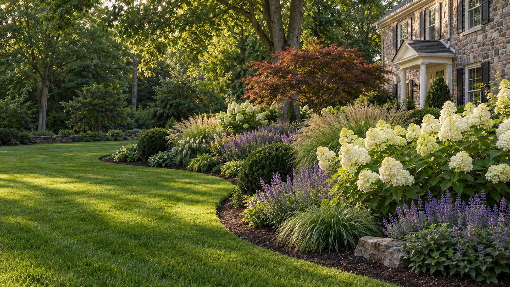 Professional landscape design and planting services in Bucks County