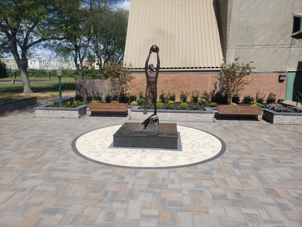 Commercial paver plaza
