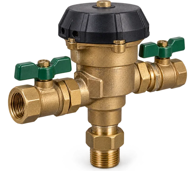 Brass backflow prevention assembly