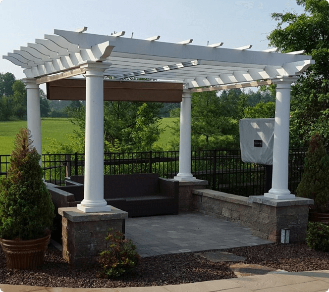 Pergola With a Bench