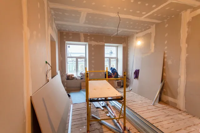 Material for Repairs in an Apartment Is Under Construction